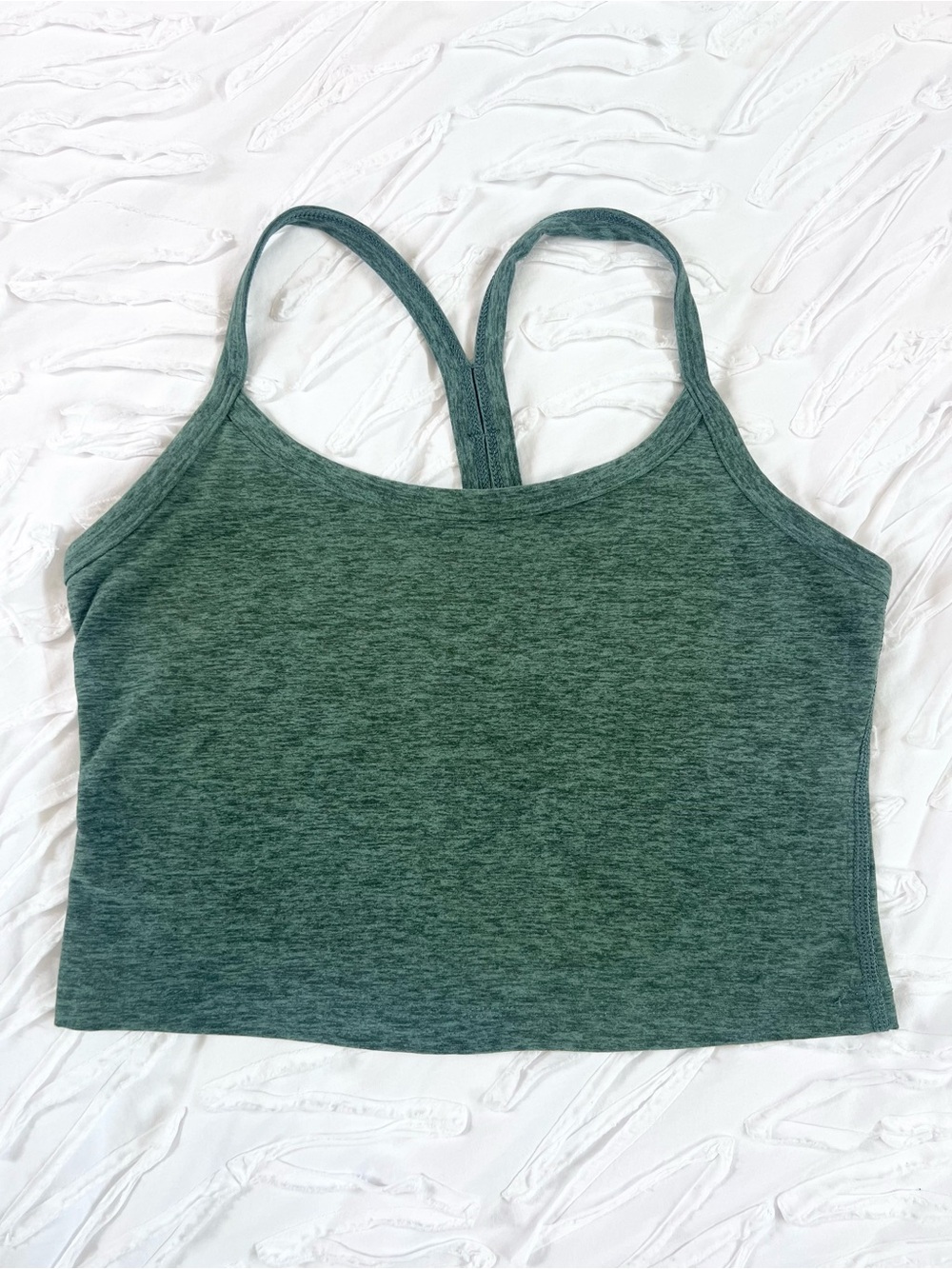 Beyond Yoga Spacedye™ Slim Racerback Cropped Tank - SMALL/ Green